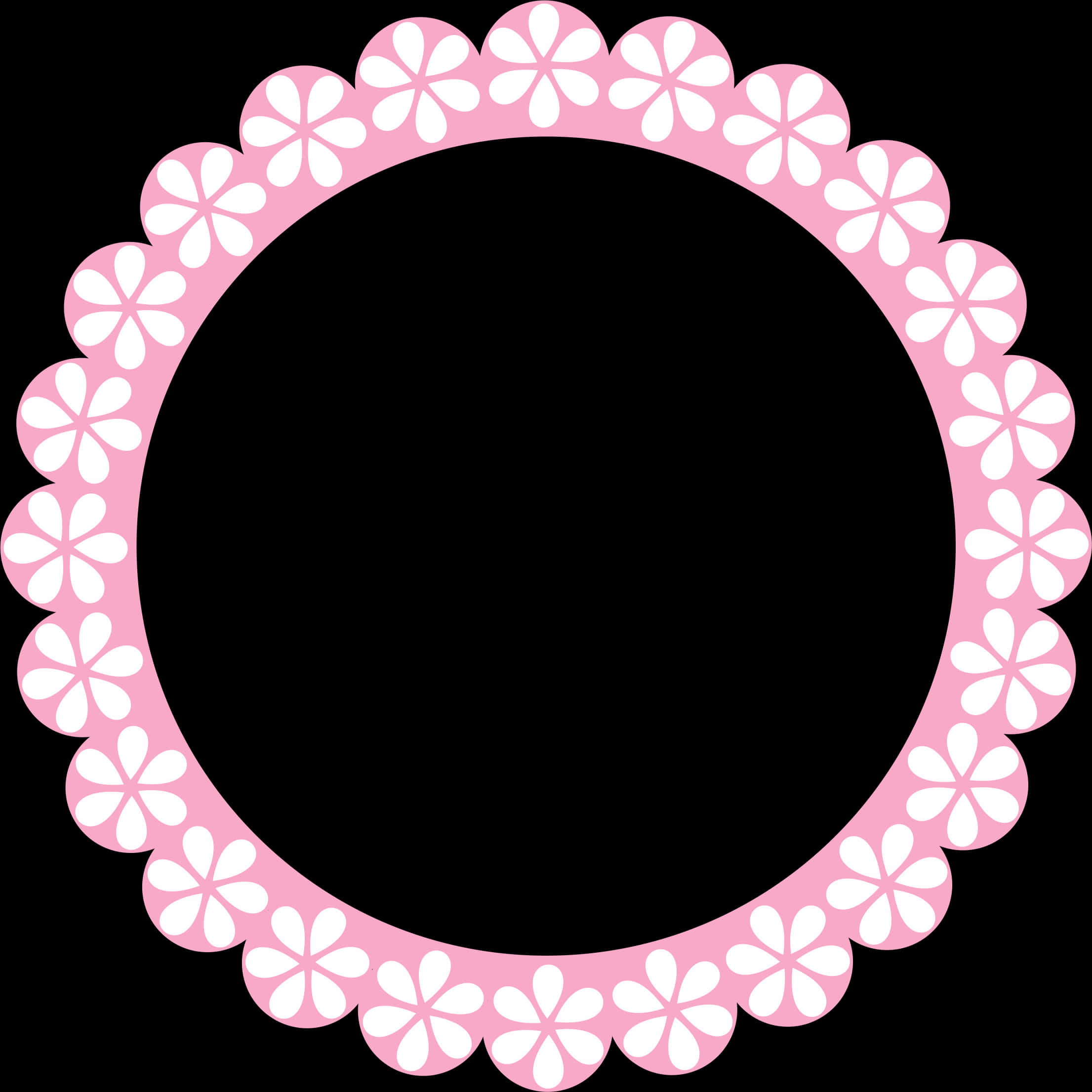 Circulo Rosa Para Decoração - Moldura Circulo Rosa Png, Transparent Png