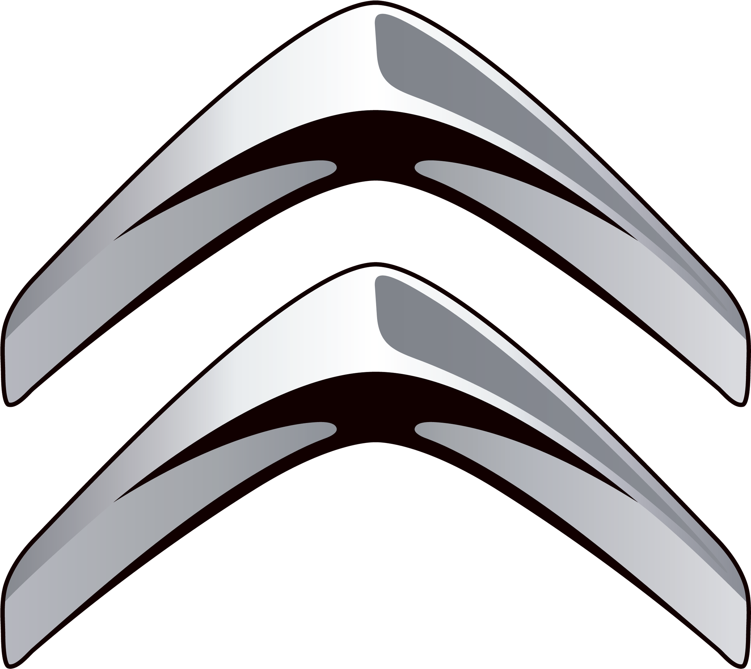 A Silver And Black Logo