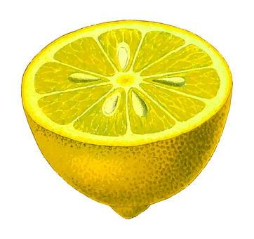 A Lemon Cut In Half