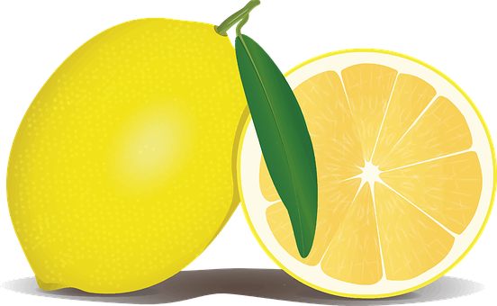A Lemon Cut In Half