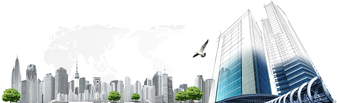 A Bird Flying Over A City