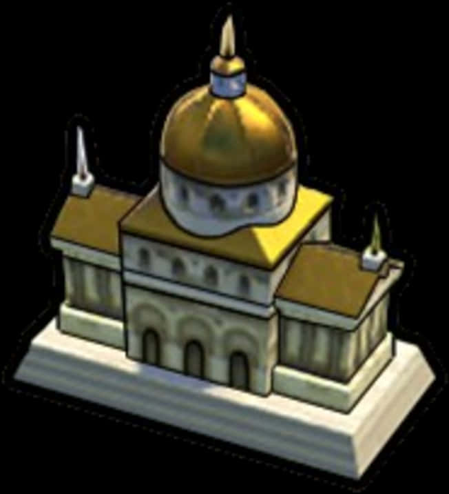 A Building With A Dome On Top
