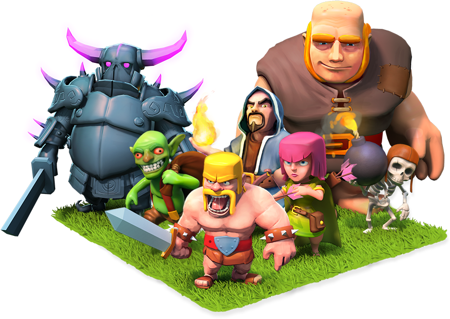 Clash Of Clans Logo Characters