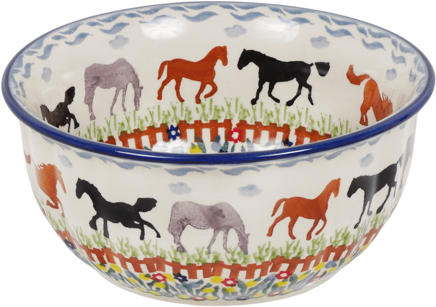 A Bowl With Horses On It