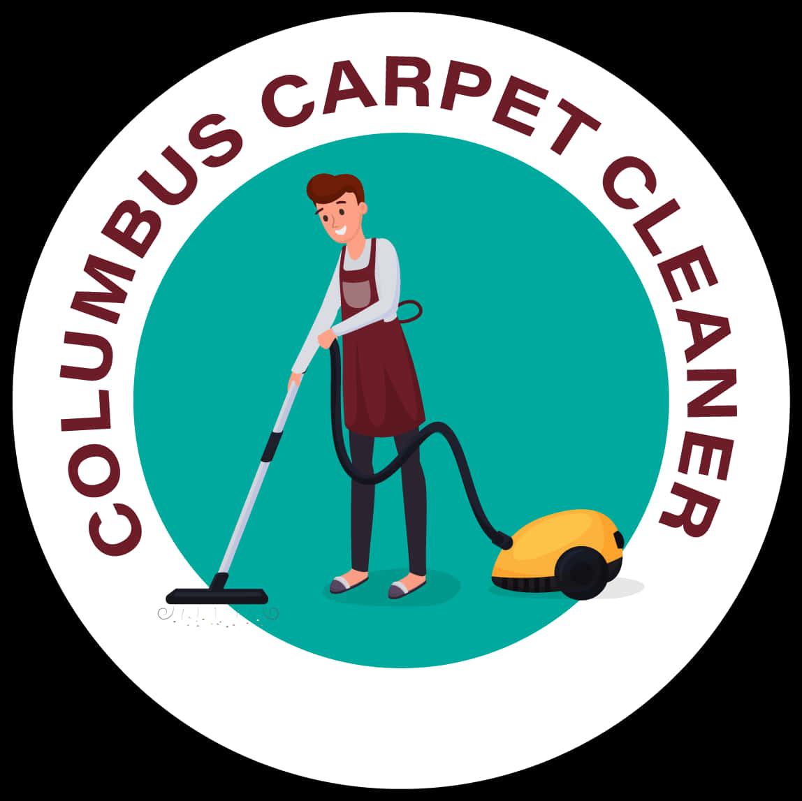 A Person Vacuuming A Carpet