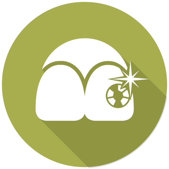 A White Logo On A Green Circle