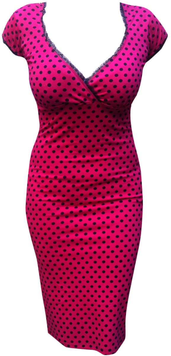 A Pink And Black Dress