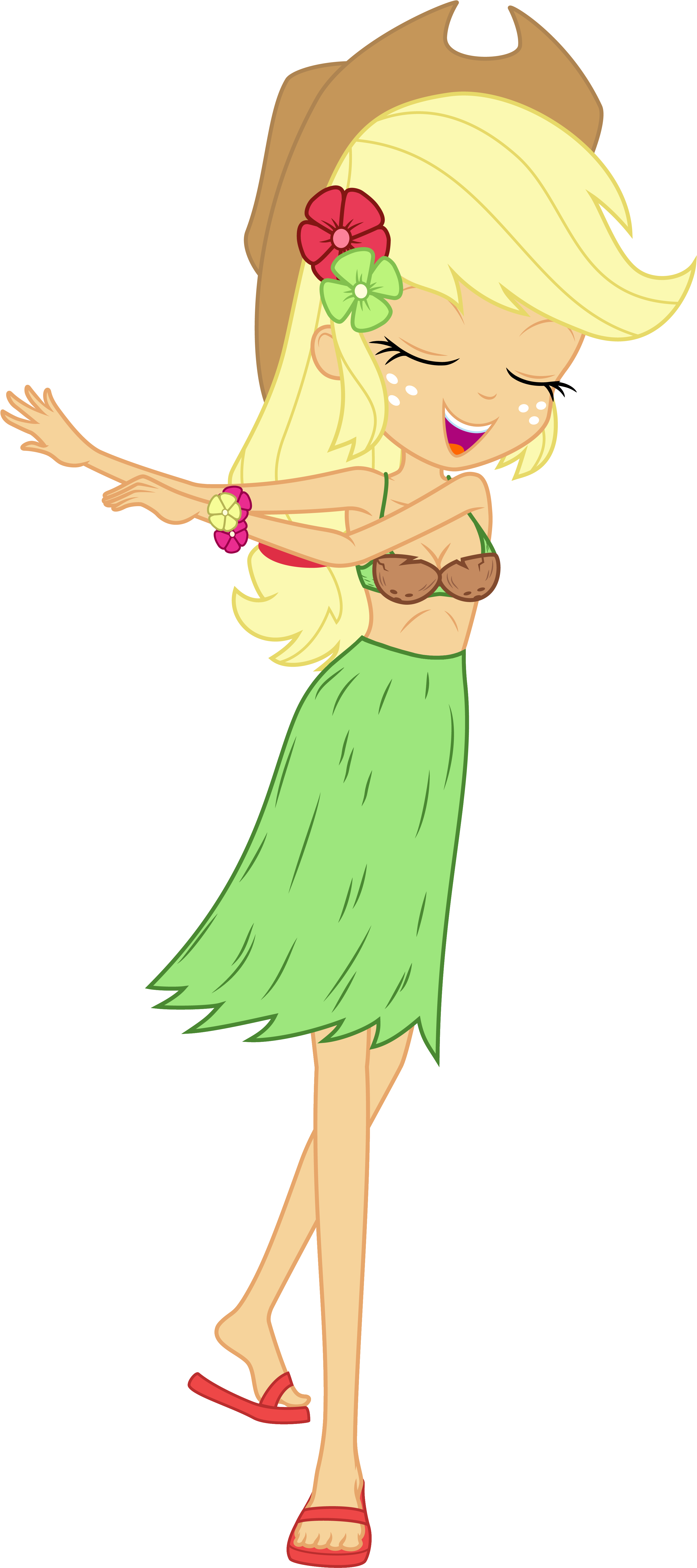 Cartoon Of A Woman In A Green Skirt And Garment