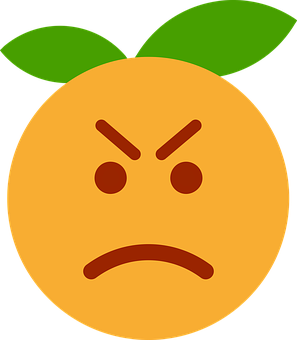 A Orange With A Face