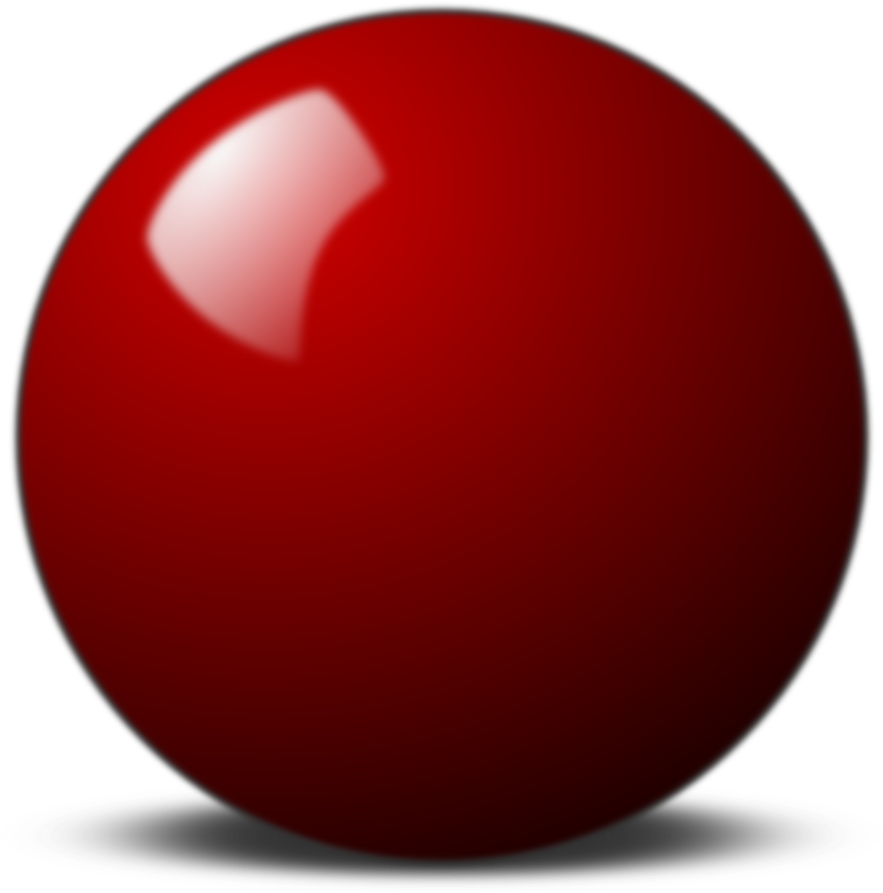 A Red Ball With A Black Background