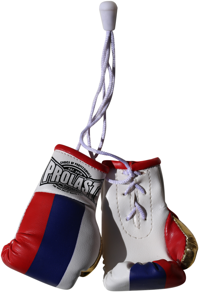 A Pair Of Boxing Gloves From A String