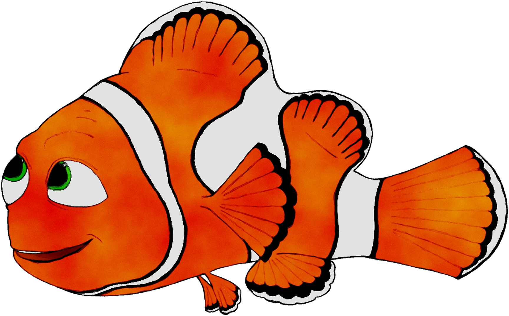Clip Art Cartoon Fish Orange S - Coral Reef Fish, Hd Png Download