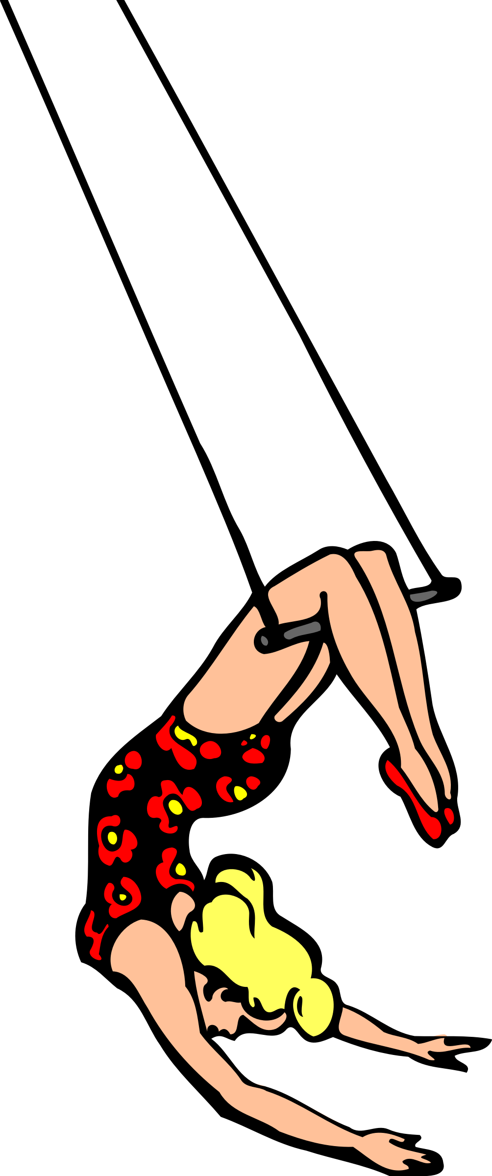 A Cartoon Of A Woman's Legs