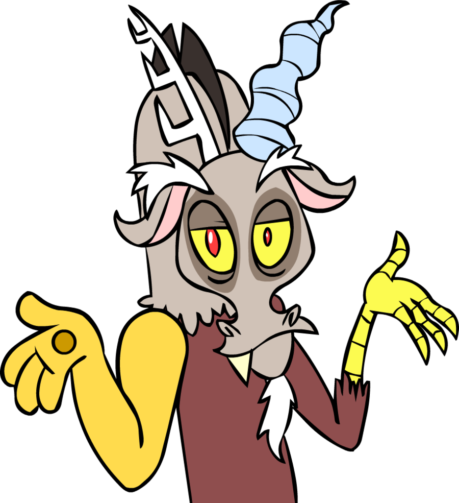 Cartoon Of A Goat With Horns And Hands