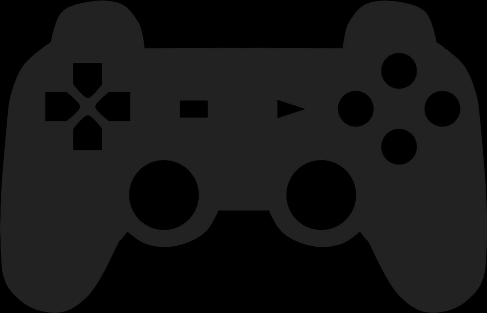 A Black And White Video Game Controller