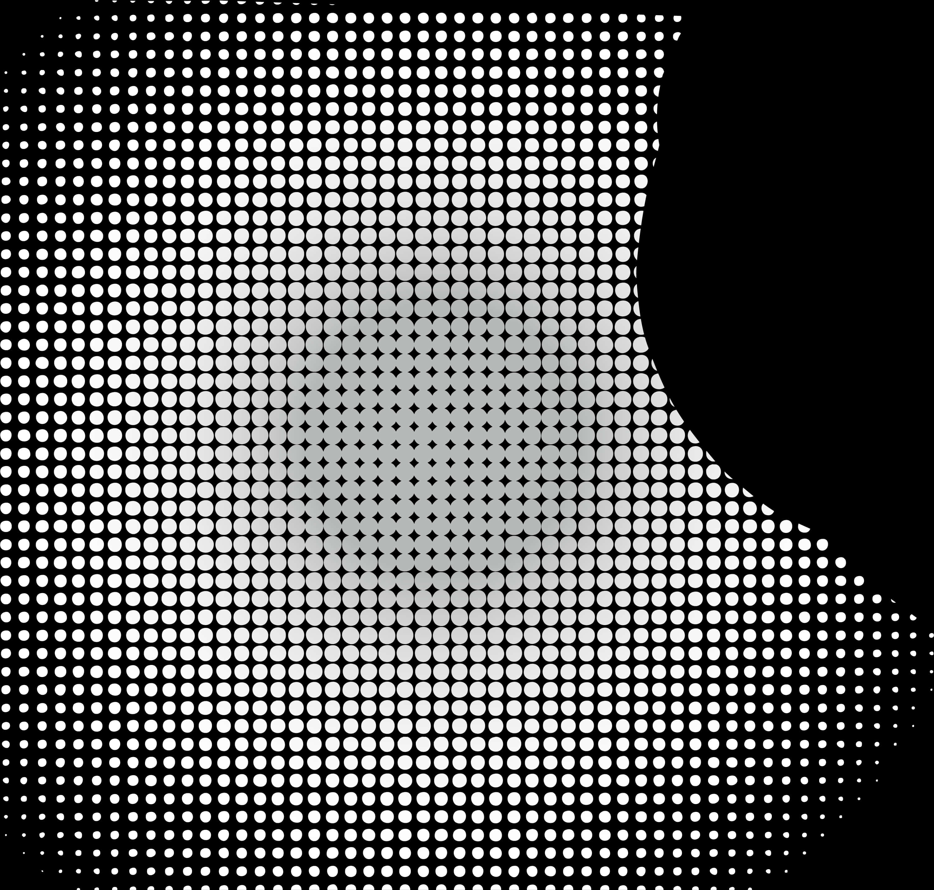 A Halftone Of A Person's Face