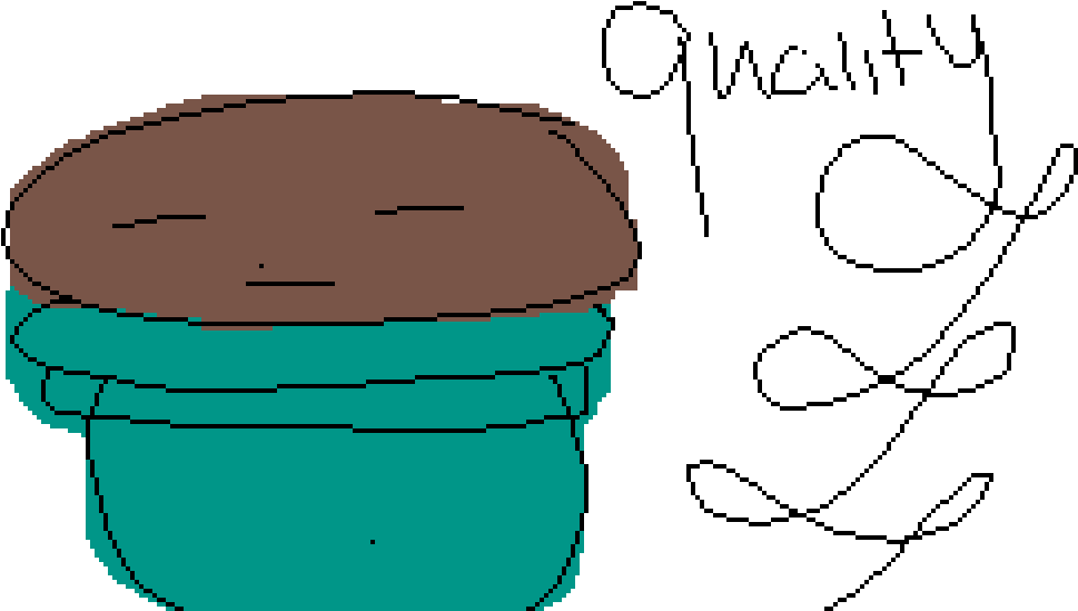 A Cartoon Of A Pot