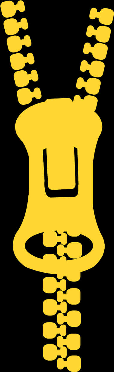 A Yellow Object With A Black Background