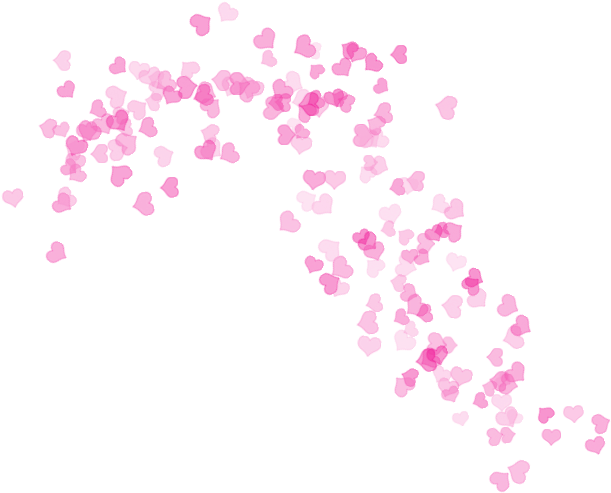 A Heart Shaped Confetti On A Black Background