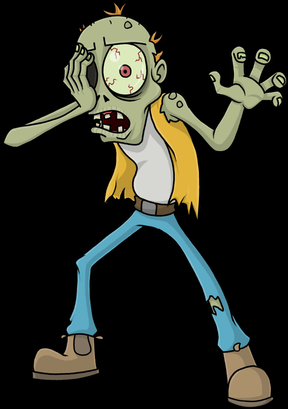 Cartoon Of A Zombie