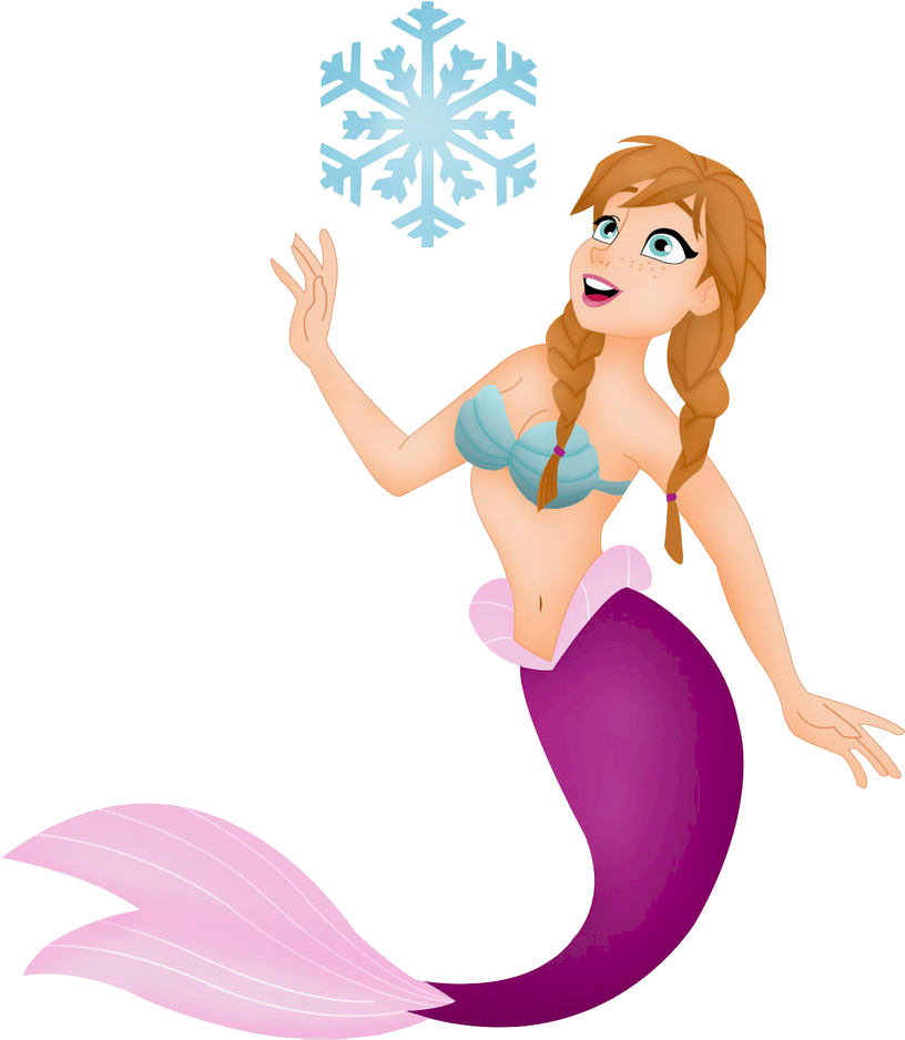 Clip Art Mermaid Free Download Clipart - Anna Mermaid, Hd Png Download