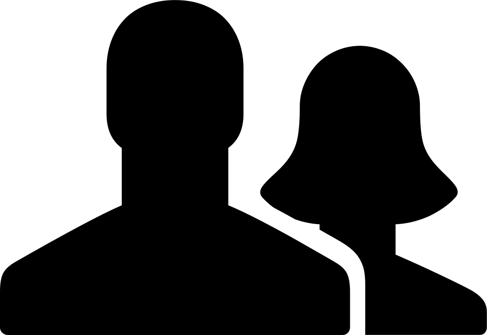 A Black Silhouette Of A Man And Woman