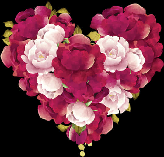 Floral Heart Images With Transparent Background