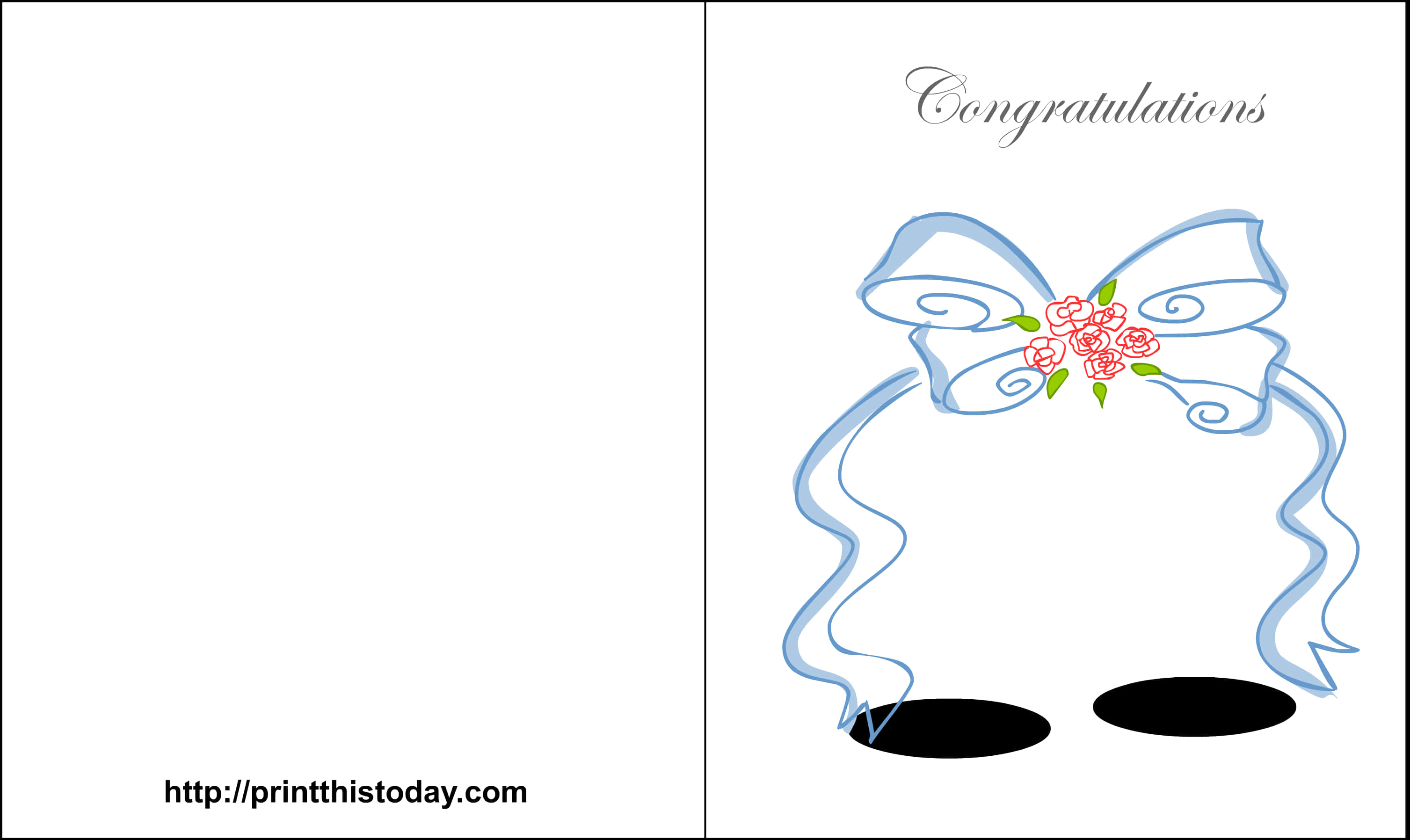 Clip Art Printable Congratulations Cards On - Free Wedding Congratulations Card, Hd Png Download