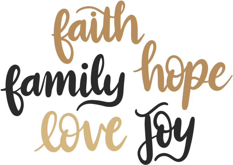 Clip Art Royalty Free Library Hope Love Digital Download - Calligraphy, Hd Png Download