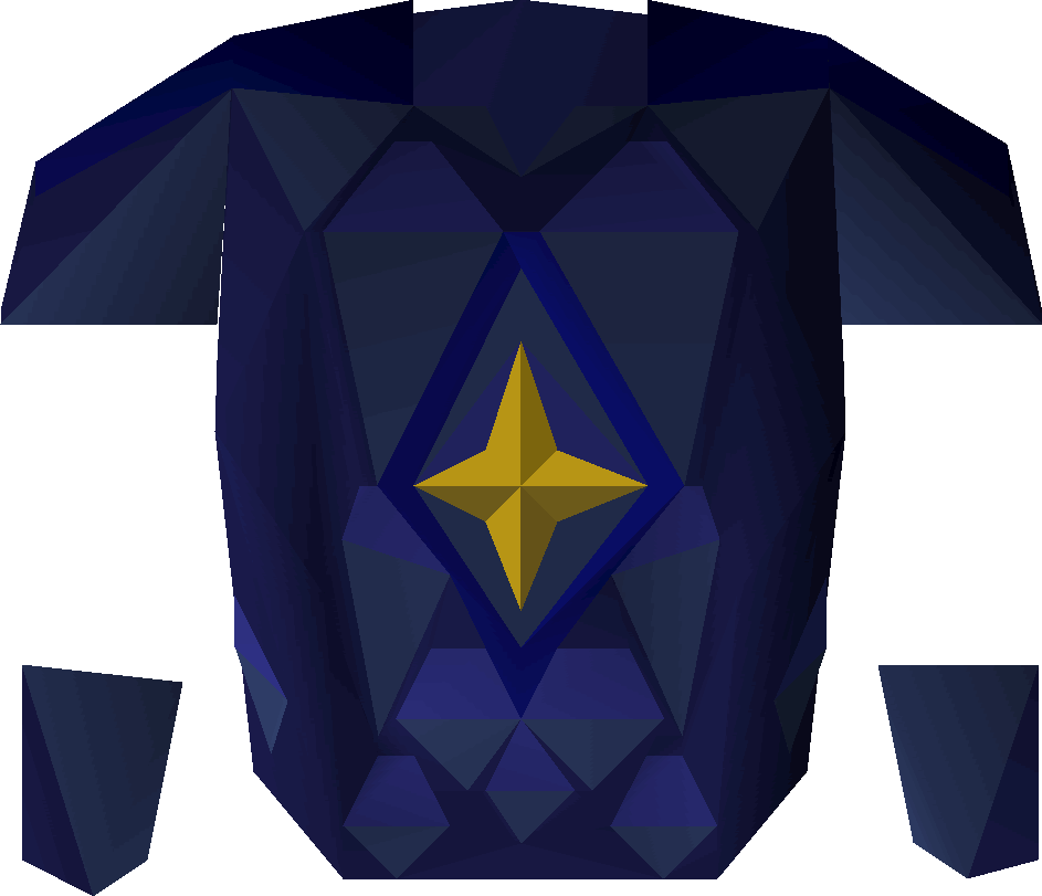 A Blue And Yellow Polygonal Shirt