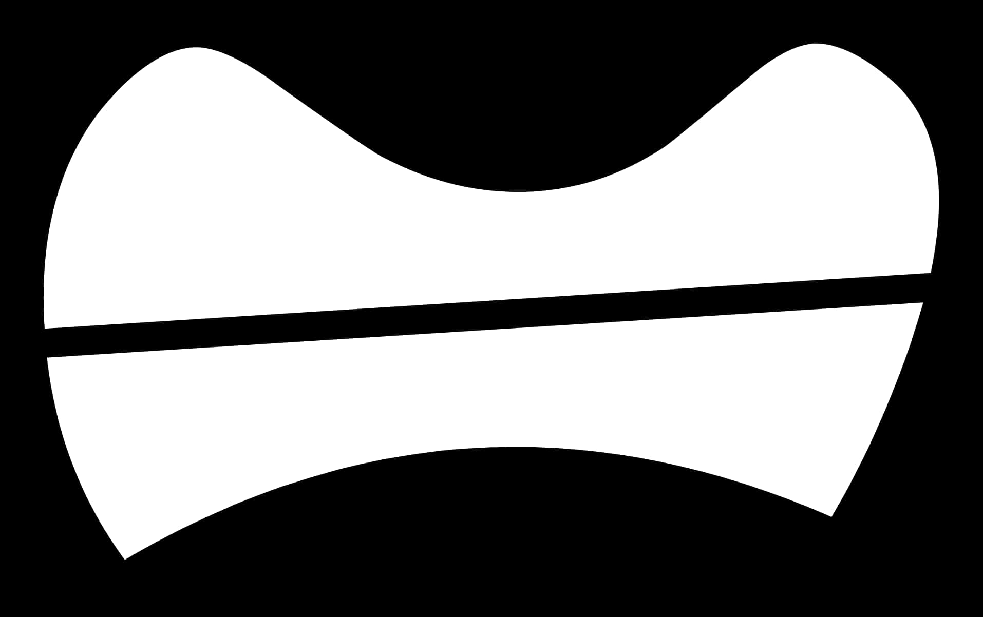 A Black And White Object With A Line