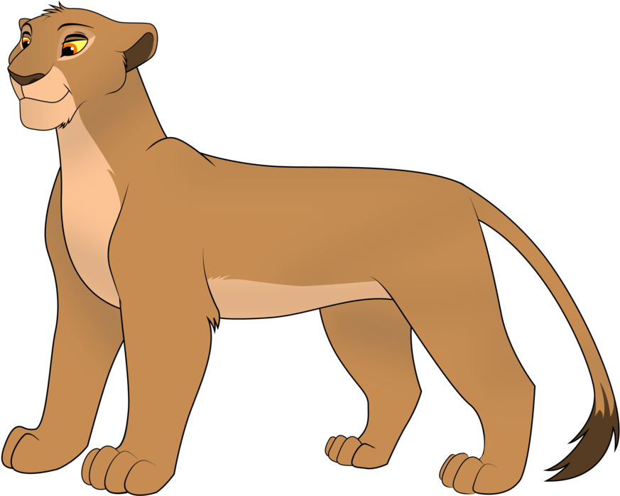 Cartoon Of A Lioness