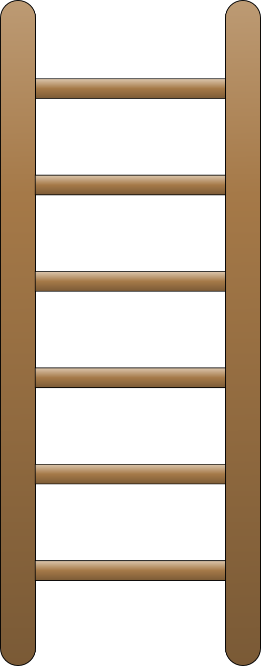 A Wooden Ladder With A Black Background