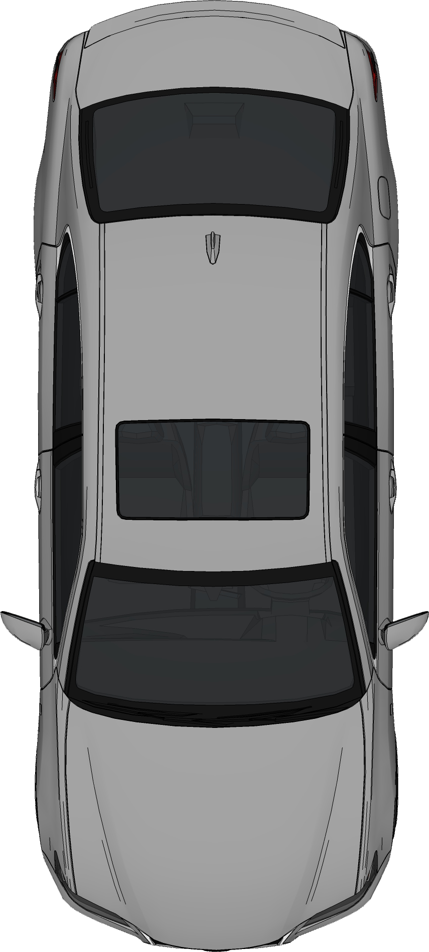 A Top View Of A Car