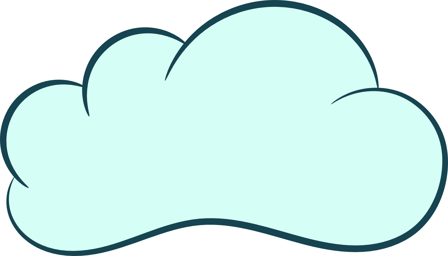 A Cartoon Cloud With Black Background