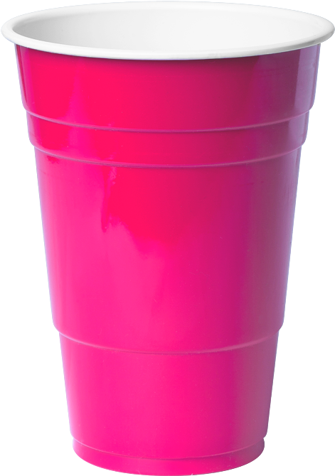A Pink Cup With A Lid