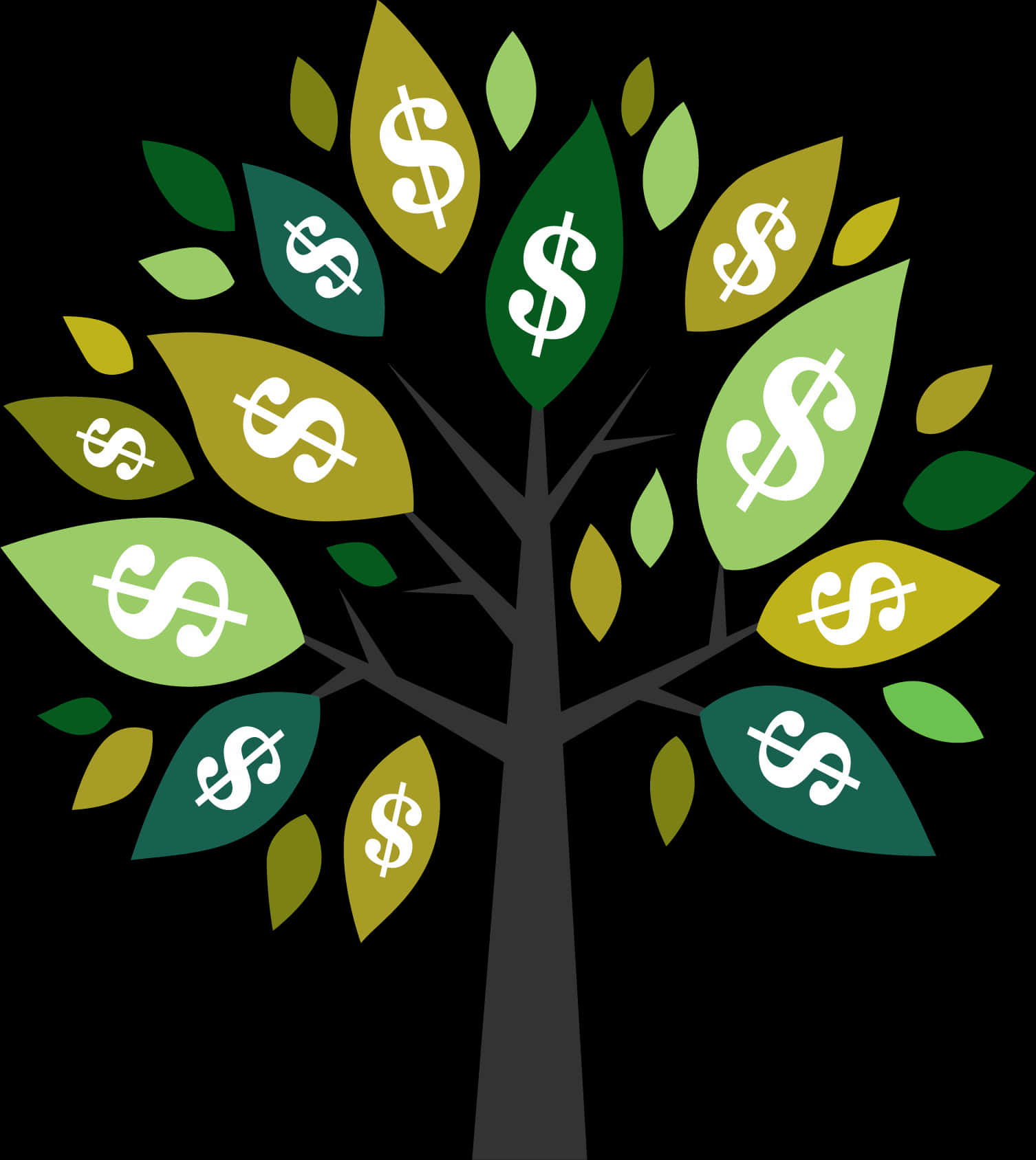 A Tree With Dollar Signs