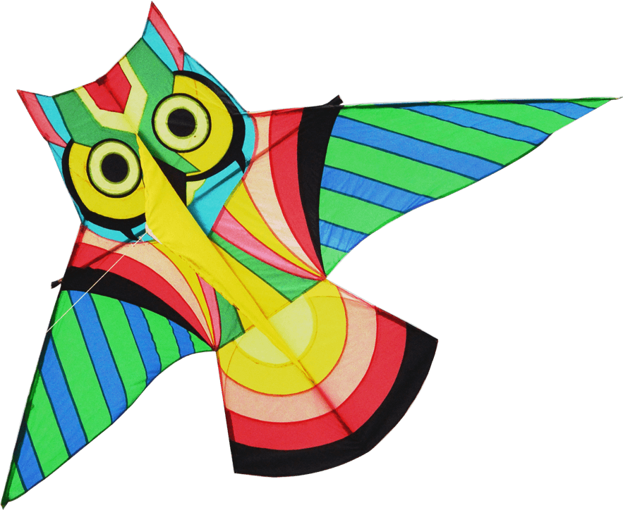 A Colorful Kite With A Black Background