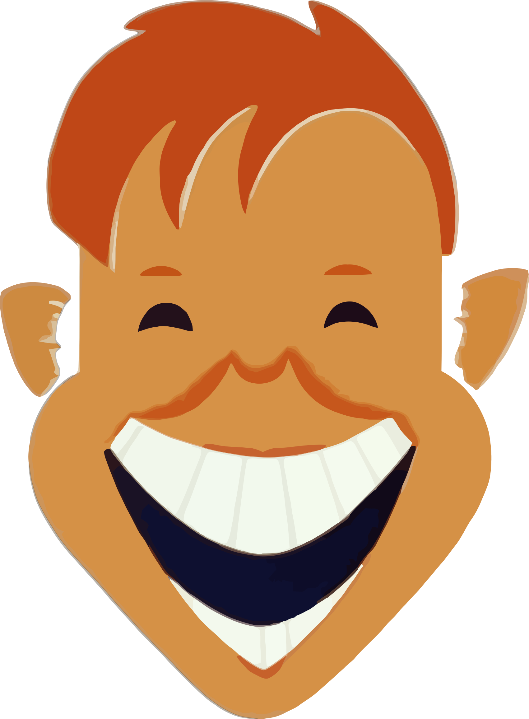 A Cartoon Of A Smiling Boy