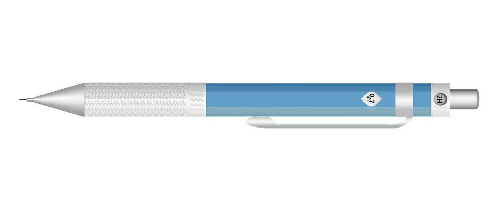 A Blue Pen With A White Cap