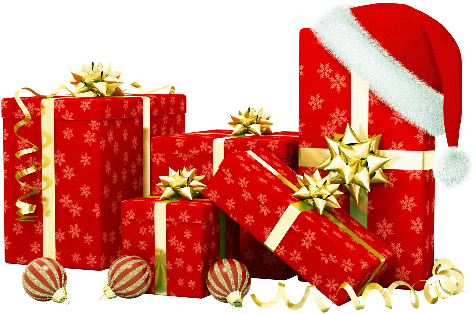 Clipart Present Merry Christmas - Transparent Background Christmas Gifts Png, Png Download