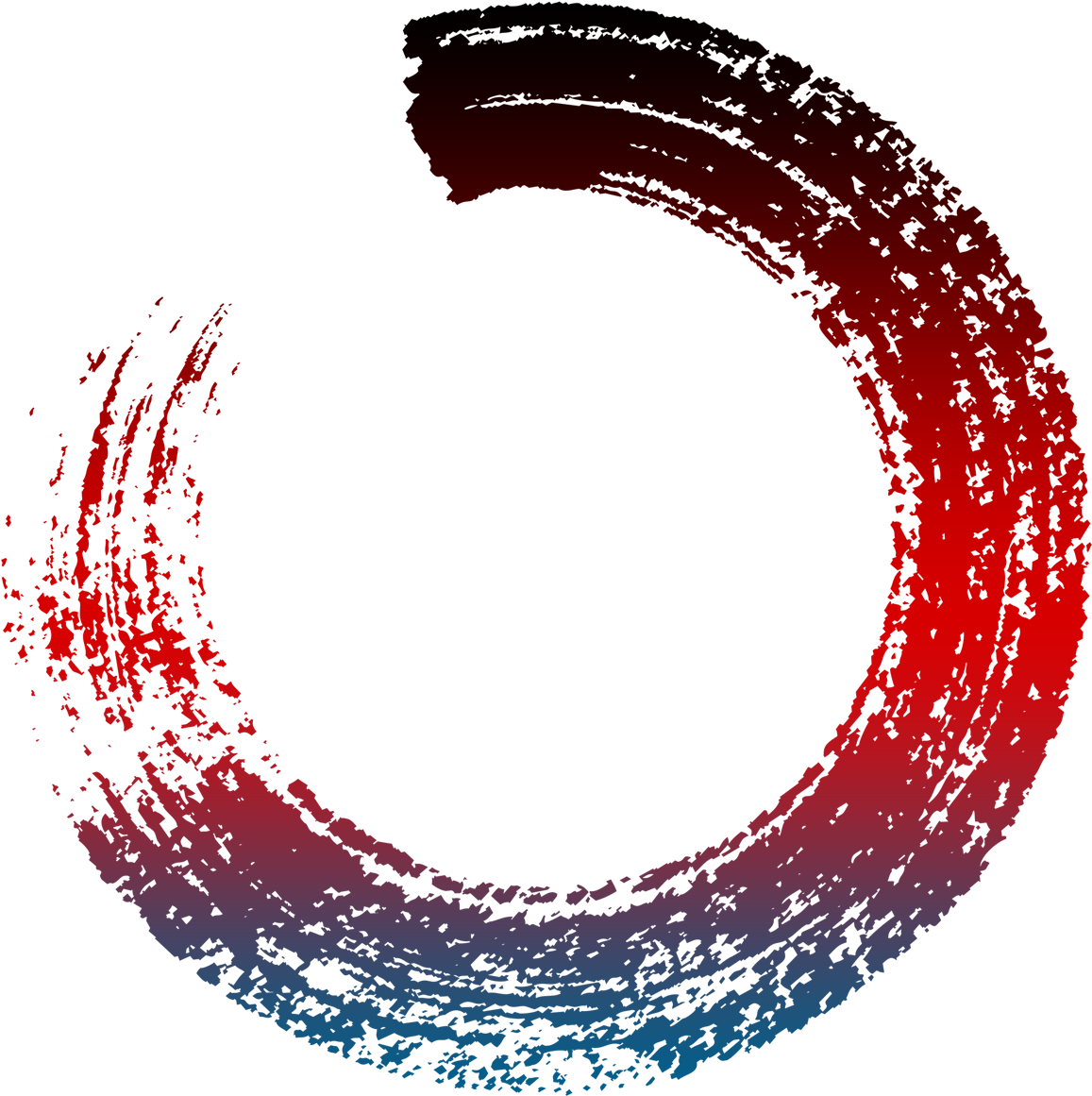 A Red And Blue Circle