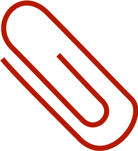 A Red Paper Clip On A Black Background