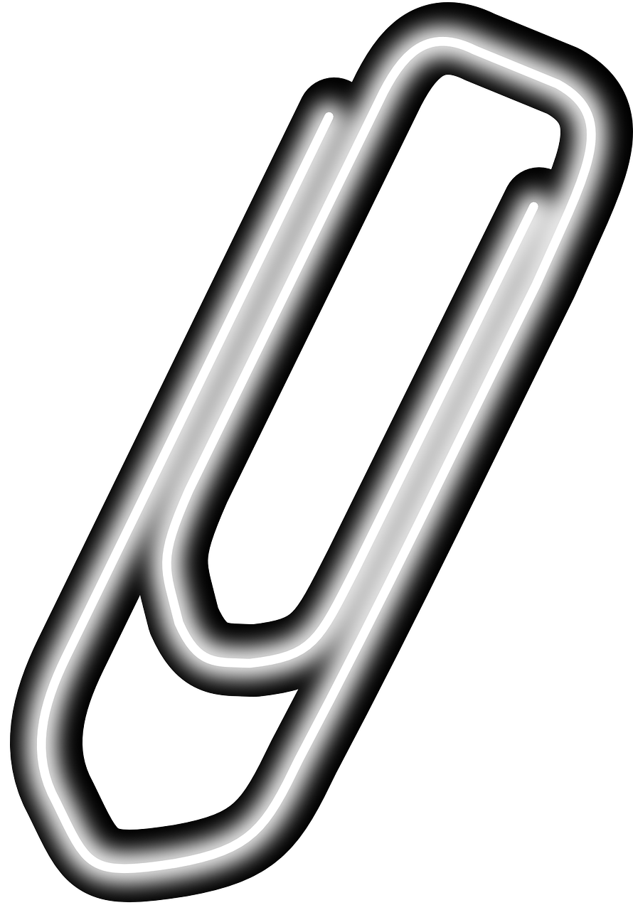 A Paper Clip With White Light