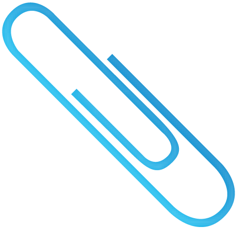A Blue Paper Clip On A Black Background