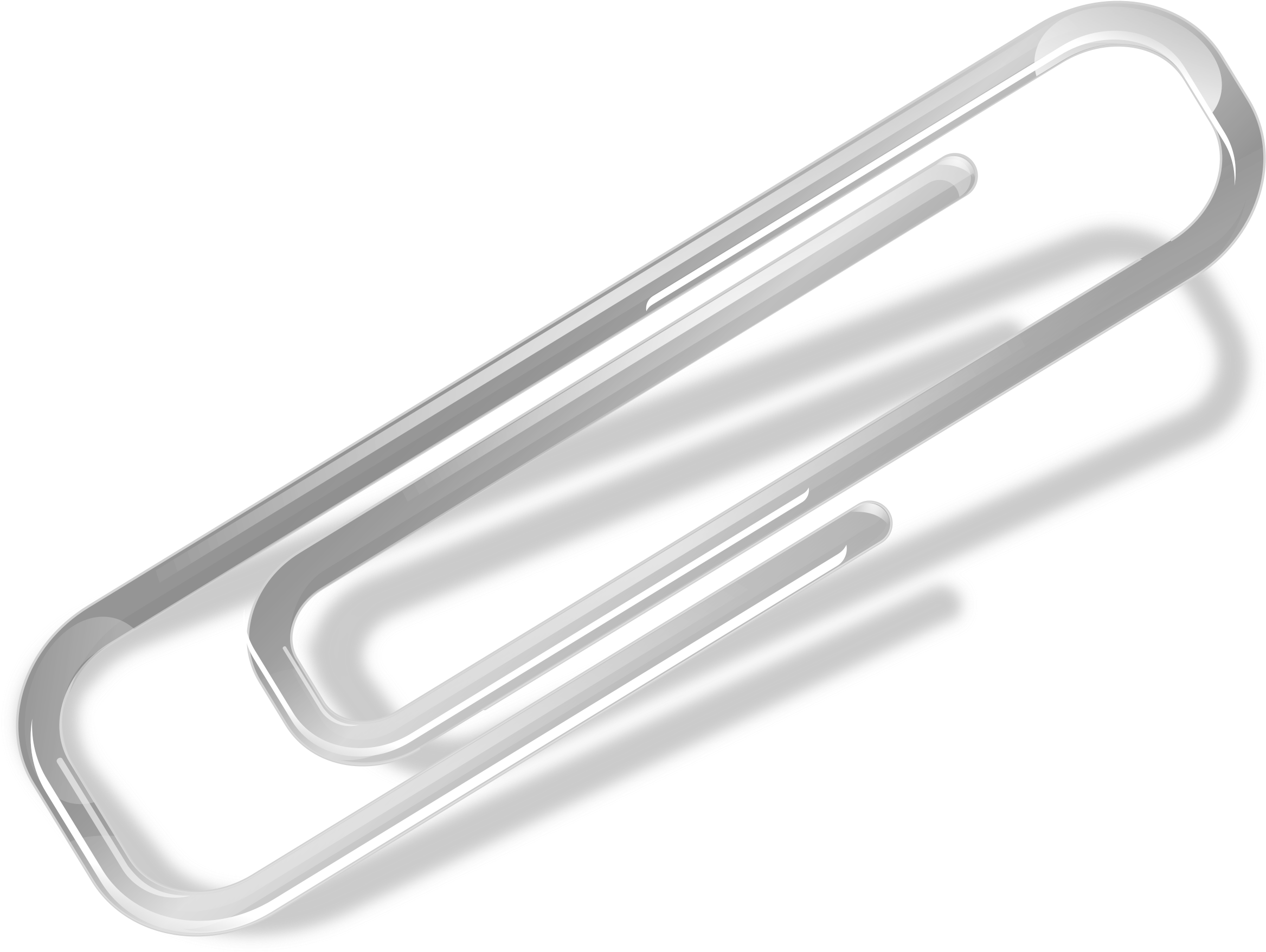 A White Paperclips On A Black Background