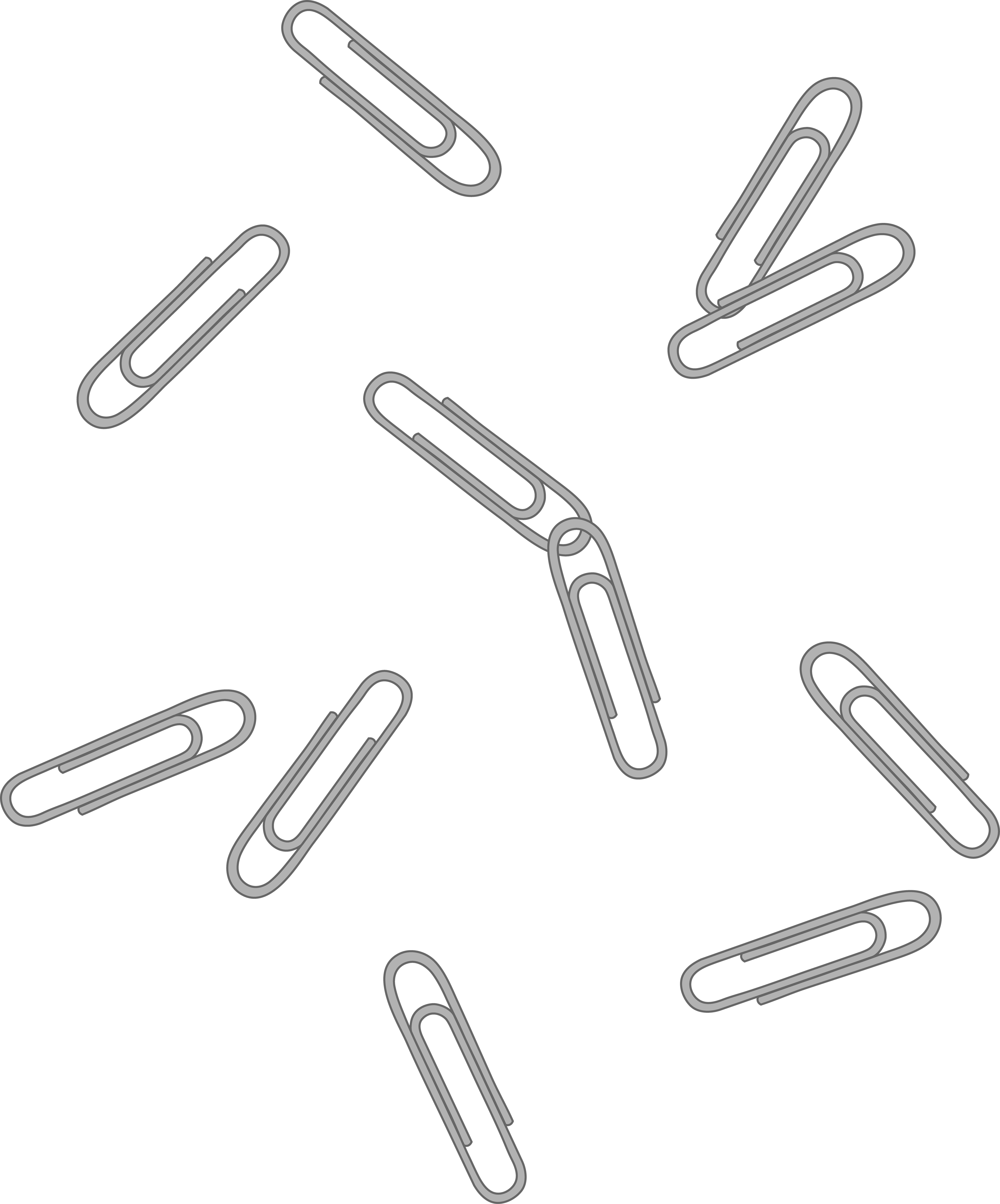 A Group Of Paper Clips On A Black Background