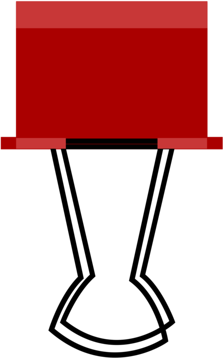 A Red Rectangular Object With Black Background