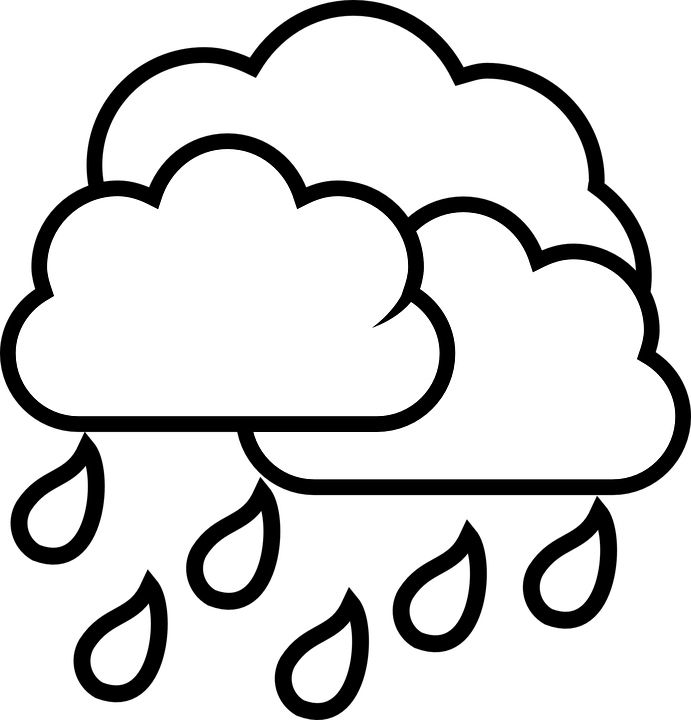 A White Clouds On A Black Background