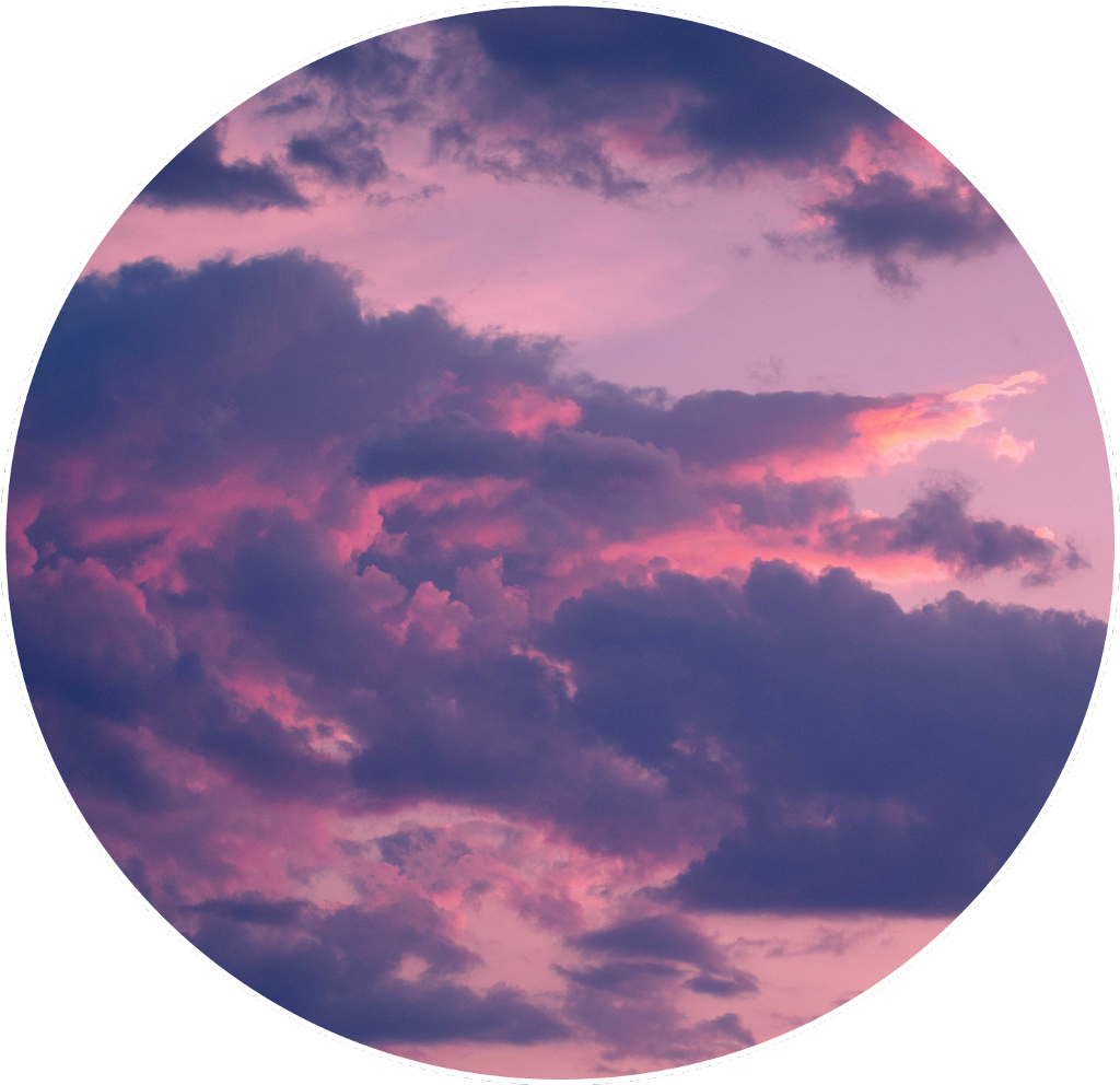 A Circular Image Of Clouds